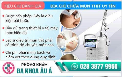 Địa chỉ chữa mụn thịt uy tín